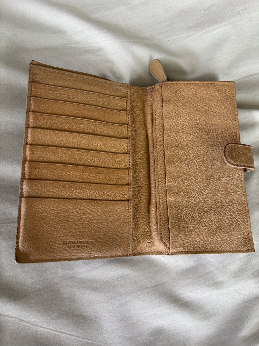 Limited Edition Pattern Bottega Veneta Intrecciato Tan Leather Long Wallet - Picture 5 of 14